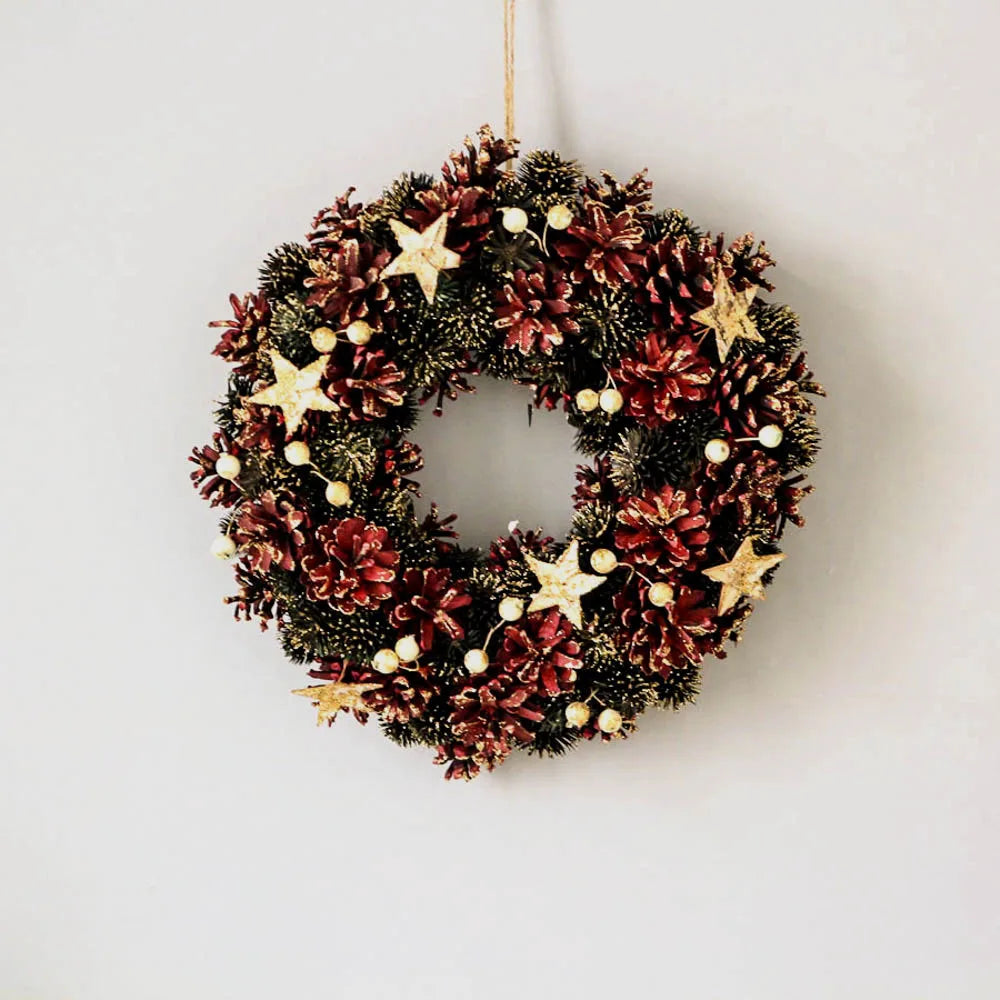 Couronne de Noël avec étoile