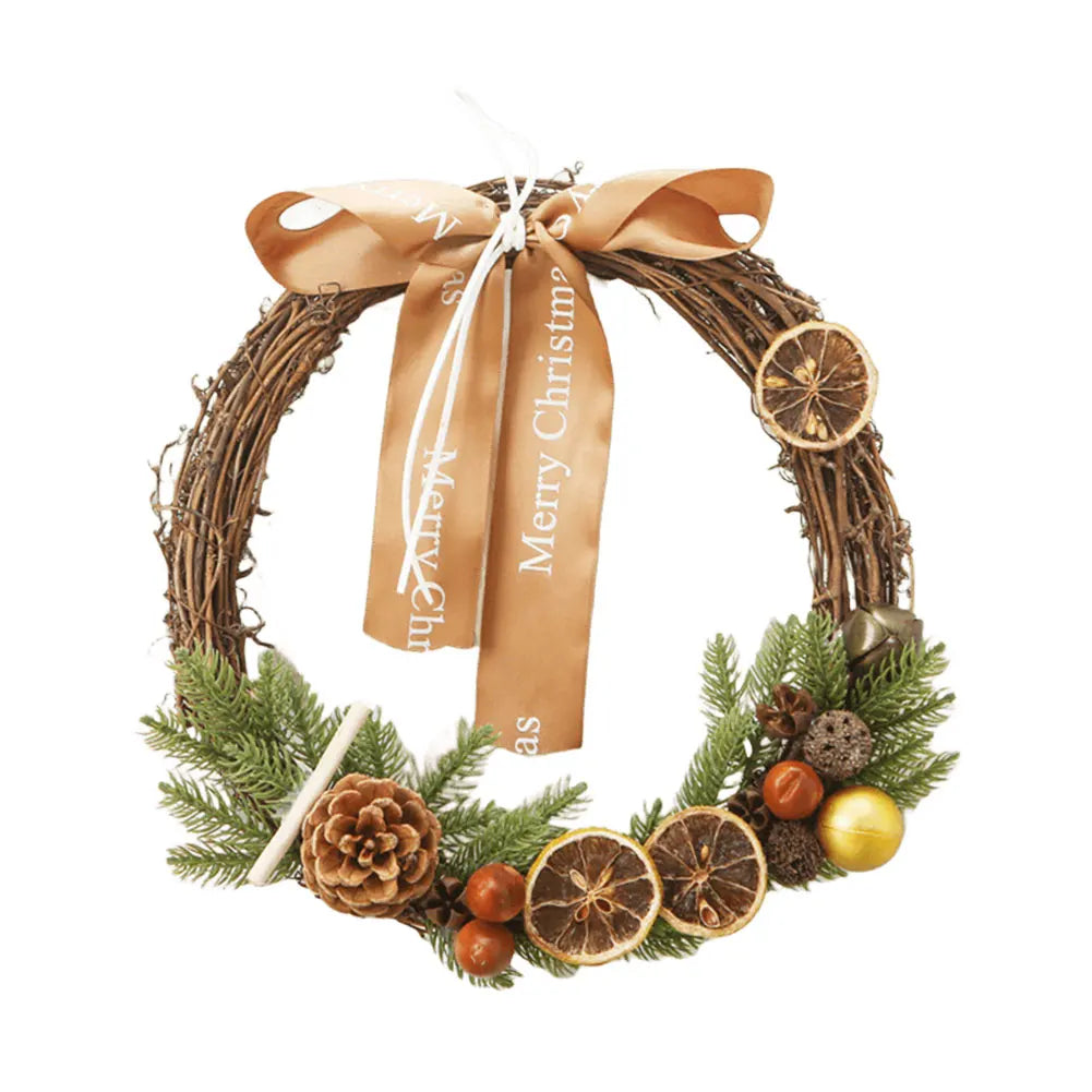 couronne de noel avec fruits