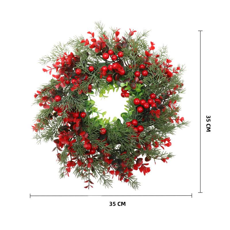 Couronne de Noël baies rouges