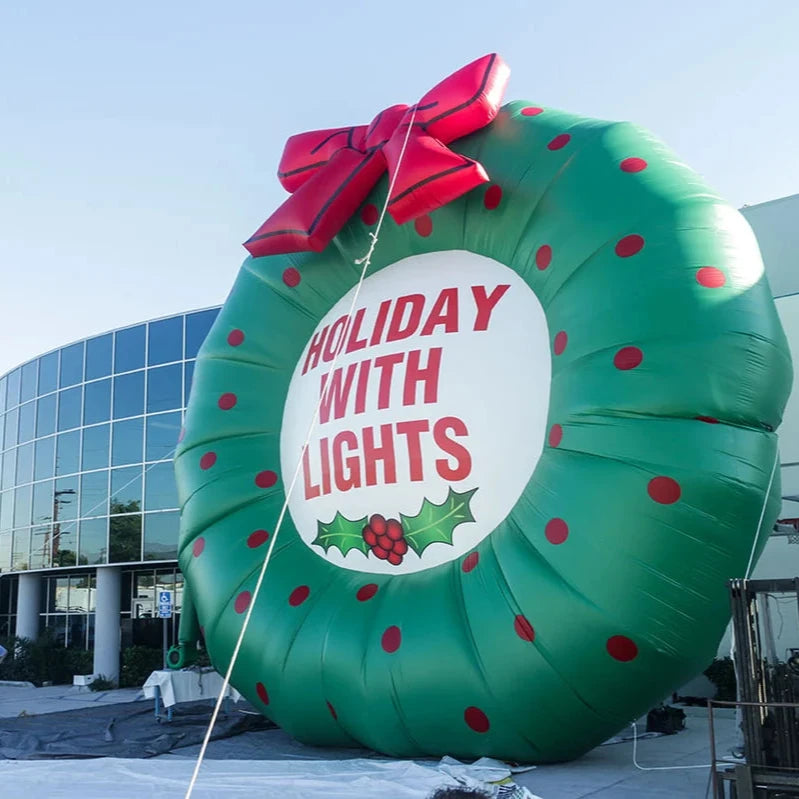 Couronne de Noël extérieur géante