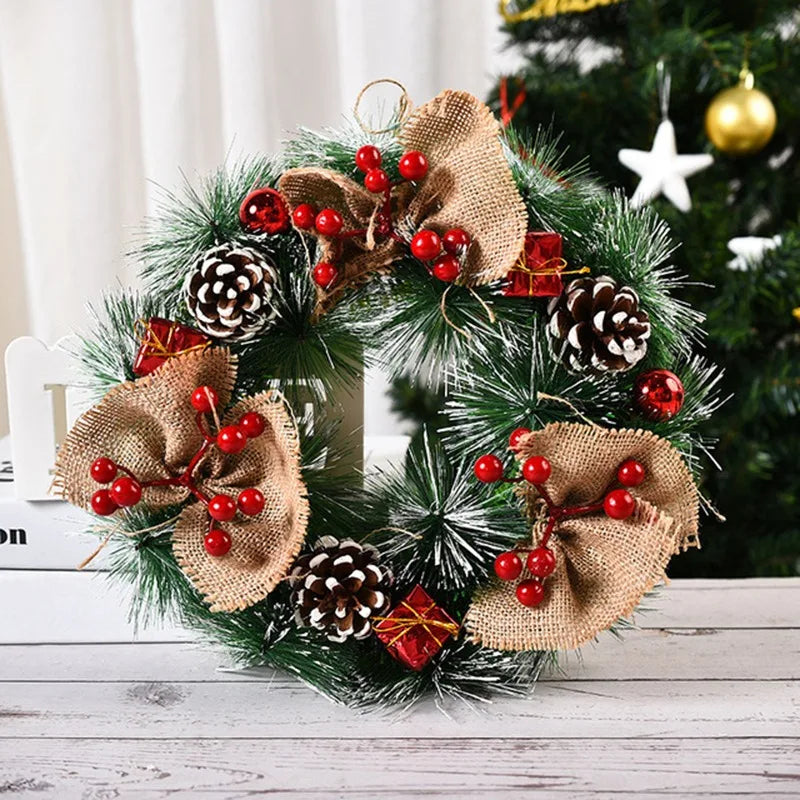 Couronne de Noël fenêtre