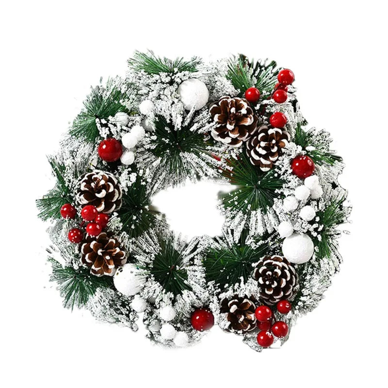 Couronne de Noël fenêtre