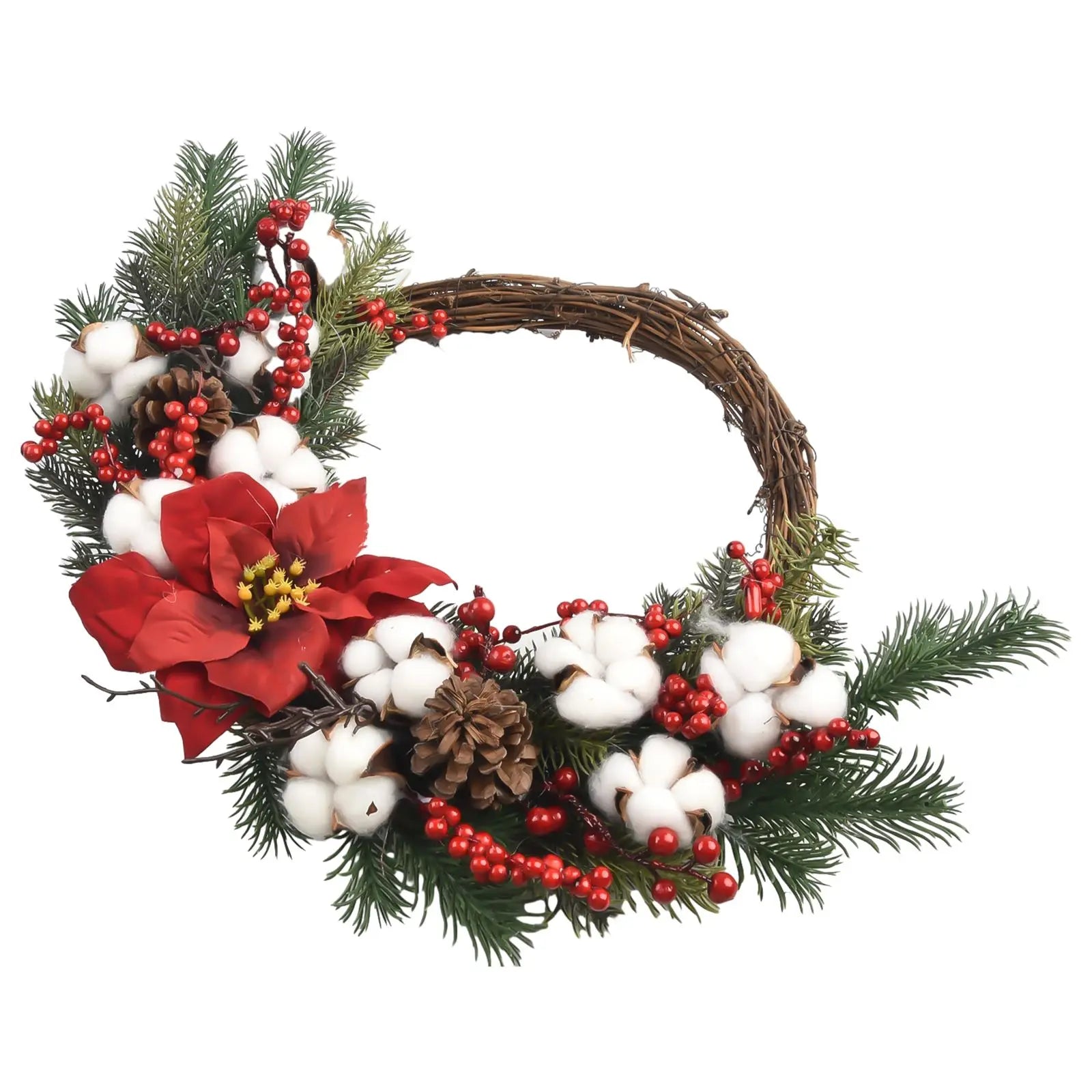 Art floral couronne de Noël