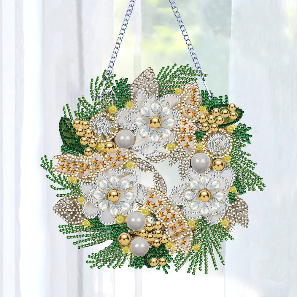 Couronne de Noël diamond painting