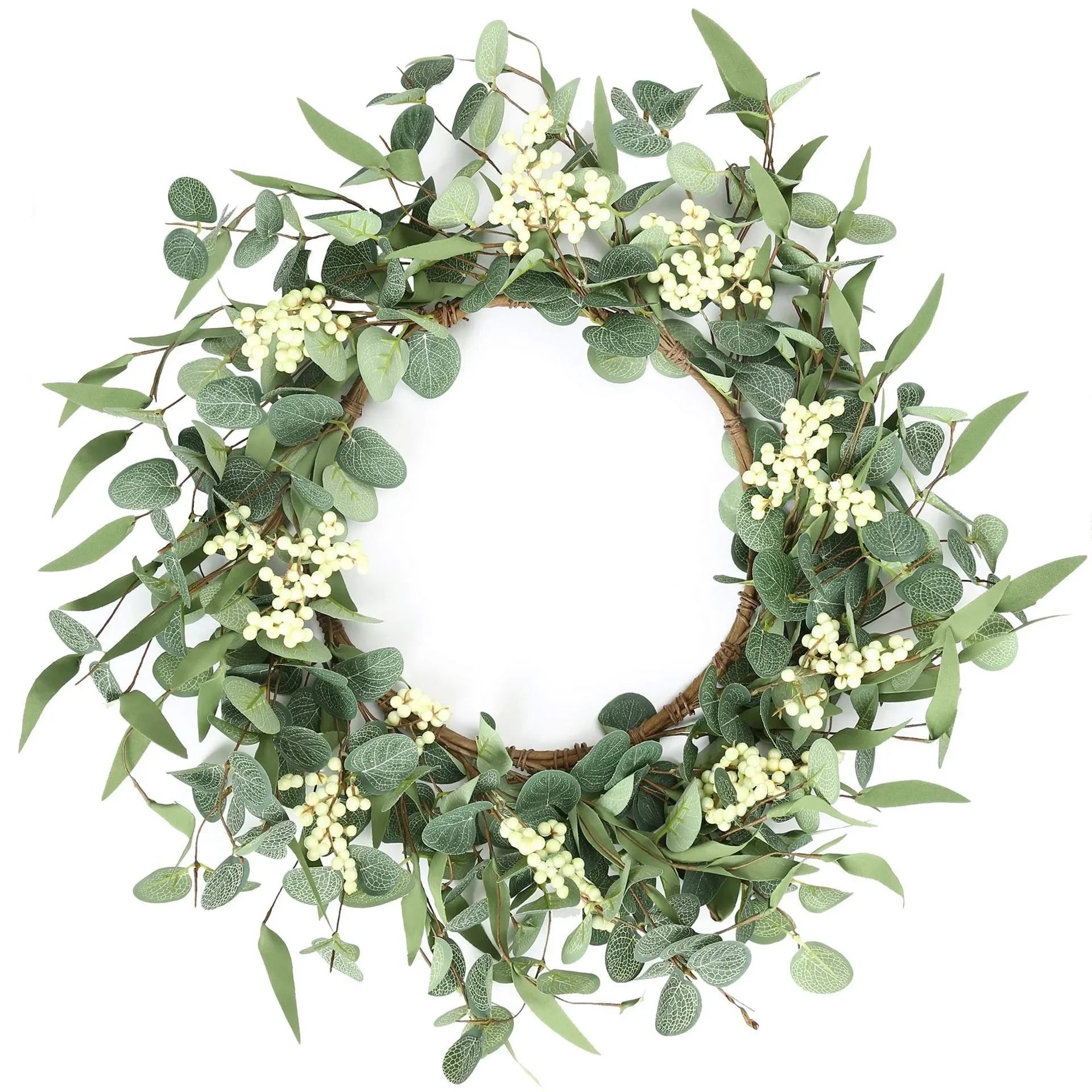 couronne de noel avec eucalyptus