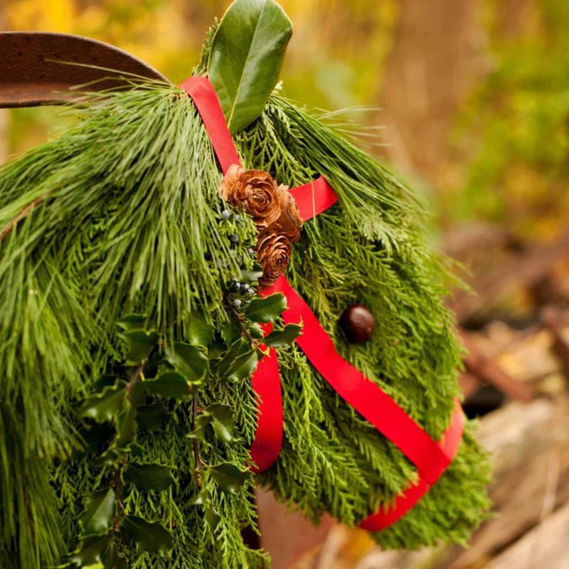 couronne de noel tete de cheval