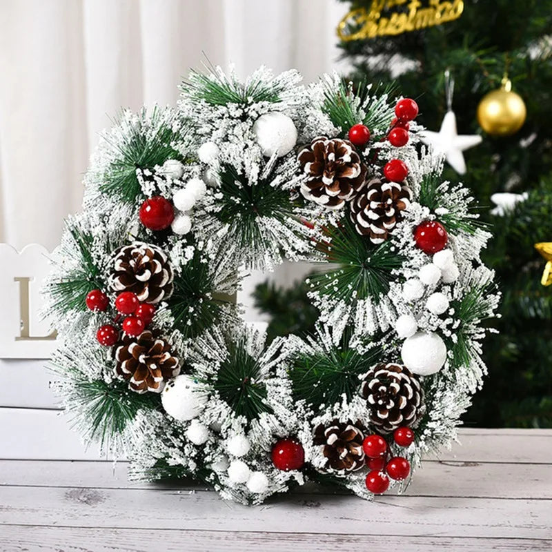 Couronne de Noël fenêtre