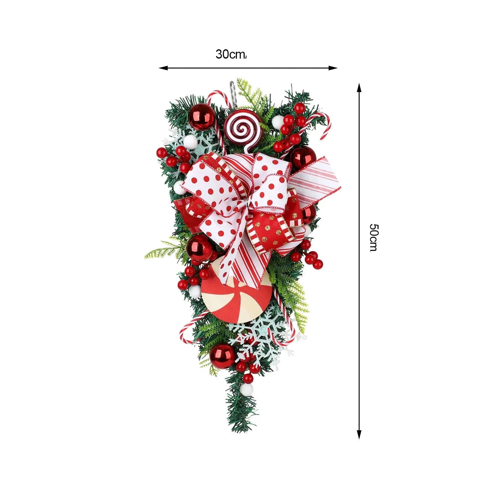 Couronne de bonbons pour Noël